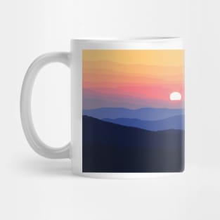 Sunset by the mountains I Landscape Mug